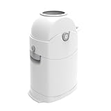 DIAPER CHAMP Regular - geruchsdicht - OHNE Nachfüllkassetten - Einhandbedienung - funktioniert mit normalen herkömmlichen Tüten/Müllbeutel - für ca. 30 Windeln - weiß/silber
