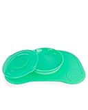Twistshake Click Mat 38x25 cm Tischset und Versiegelt Kinder Teller mit PP und Silikon für Baby Essen, Geschirr zum Babynahrung für Esstisch, BPA Frei, ab 6 Monaten, Pastellgrün