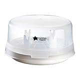 Tommee Tippee Dampfsterilisator für Babyfläschchen und Zubehör, tötet Viren†† und 99,9% aller Bakterien ab, 4-Minuten-Sterilisierungszyklus