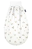 Alvi Baby Schlupfmäxchen Thermo Exclusiv | Pucksack 0-3 Monate | Baby-Schlafsack 100% Baumwolle | Winterschlafsack waschbar | Strampelsack