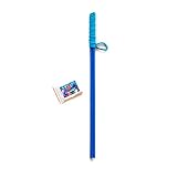 Bubble Brothers Seifenblasen-Stab für Riesenseifenblasen mit Pulver für 5 Liter Flüssigkeit, fur Kinder, Erwachsene, Buchenholz, handgemacht. Garten Spielzeug Outdoor Spielzeug (Blau)