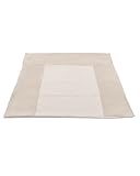 ULLENBOOM Wickelauflagenbezug 75x85 cm Sand (Made in EU) - abnehmbarer Bezug für Wickelauflage 85x75, Baby Überzug für Wickelunterlage aus Baumwolle, Wickelbezug für Wickeltisch