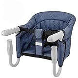 Tischsitz Faltbar Babysitz Baby Hochstuhl Sitzerhöhung für zu Hause und Unterwegs mit Transporttasche