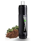 Vaporizer, dampfer - mit Glasmundstück & Keramik-Kräuterkammer, Vaporisator, Inhalator, 2500 mAh Akku, Zubehör, Unabhängige Atemwege, geeignet für Kräuter,Nikotin frei (Schwarz)