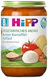 HiPP Bio Vegetarisches Menü, Bunter Kartoffel-Auflauf, 6er Pack 220g (6x220g)