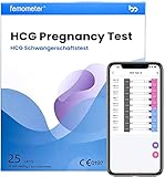 Femometer 25 x Schwangerschaftstest 25 miu/ml frühtest, optimaler Sensitivität, hcg sst, 3,5 mm breit