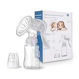 JADE KIT Handmilchpumpe - Tragbar Saugsilikon Stillen Manuelle Milchpumpe, BPA-frei