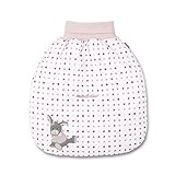 Sterntaler Wattiertes Strampelnest Emmi Girl, Alter: Für Babys ab der Geburt, 48 x 42 cm, Weiß/Rosa