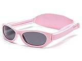 Kiddus Baby Sonnenbrille für Neugeborene, Jungen und Mädchen. Ab 0 Monate bis 2 Jahre. 100% Sonnenfilterschutz UV400 . Verstellbarer weicher Riemen. BPA-frei