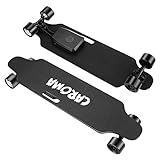 Caroma Skateboard Elektrisches,90CM Elektro Longboard,25KMH Höchstgeschwindigkeit,701W Electric Skateboard Motor,E Skateboard mit Ferngesteuertem,E Longboard für Jugendliche und Erwachsene