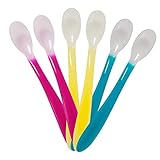 Dentistar® Wärmesensor Baby Löffel 6er Set – Breilöffel Set aus bunten, wärmeempfindlichen Löffeln – Lange Fütterlöffel für Babys & Kleinkinder – BPA frei – Made in Germany