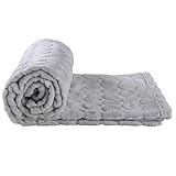 AKK BABY Kuscheldecke für Babys | Babydecke | Weiche Kuscheldecke für Babys ab 0 Monaten | Maße: 100 x 75 cm | Fleece Baby Decke Unisex | Sofadecke | Schlafdecke kuschelig | Grau weich Decken