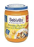 Bebivita Kartoffel-Püree mit Gemüse und Hackfleisch, 6er Pack (6 x 190 g)