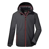 Killtec Jungen Ksw 162 Bys Jckt Skijacke Funktionsjacke mit Kapuze und Schneefang, anthrazit, 164 EU