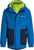 VAUDE Unisex Kinder Kids Campfire 3in1 Jacket Iv, Radiate/green, 134-140 EU
