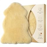 Premium Lammfell ca. 70 cm – Echt Merino Lammfell – superweich & waschbar – schadstoffgeprüft, chromfrei – als Baby Lammfell für Kinderwagen, Buggy & Teppich