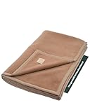 Ritter Decken Mandarin Kamelhaardecke 150 x 220 cm – Kamel - Hochwertige Decke aus 50% Kamelhaar & 50% Merinowolle – Wärmespeichernde Naturhaardecke – Made in Germany