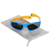 Hifot Baby Junge Mädchen Sonnenbrille, UV Schutz polarisierte Kleinkind Sonnenbrille, Flexible Kinder Sonnenbrillen - Alter 6 Monate bis 3 Jahre
