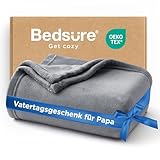 BEDSURE Kuscheldecke Flauschig Decke Fleecedecke - Wohndecke Warm Winter Weich, Sofadecke XL, Decke Couch Blanket, Wohn- & Kuscheldecken 150x200cm, Sofa überwurfdecke Grau