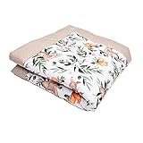 Swaddyl Krabbeldecke für Baby - Kuscheldecke, Spieldecke, Laufgittereinlage 100x100 groß gepolstert (Waldtiere)