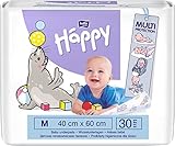 bella baby Happy Wickelunterlagen 40x60 cm ideal für unterwegs im 2er Pack (2x30 Stück)