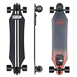 Teamgee H5 - Elektro Longboard Skateboard mit Fernbedienung, Ultra Dünn, Integrierte Akku Dual Motor, bis zu 15km Reichweit, Ahornholz Deck, Für Jugendliche Erwachsene