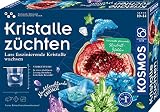 KOSMOS 643621 Kristalle züchten - Lass faszinierende Kristalle wachsen - Komplett-Set, nachtleuchtende, glitzernde Blitzkristalle, Druse, Schatztruhe, Deko, Experimentierkasten - Kinder ab 10-14 Jahre