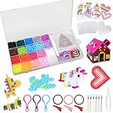 CGBOOM 2000 Bügelperlen Set mit Bügelperlen Platten Zubehör Steckperlen in Organizerbox, Weihnachten Geburtstag Geschenk für Kinder (5 mm, 20 Farben)