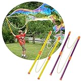 Tacobear 2 Paar Seifenblasen-Stab Riesenseifenblasen für Kinder Riesenseifenblasen Giant Bubble Maker Spielzeug Bubble Wand Sommer Garten Spiele für Kinder
