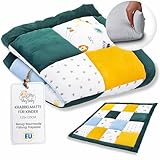Krabbeldecke Spielmatte Krabbelmatte für Baby Kinder - Babies Patchworkdecke Bodenmatte Spieldecke Play Mat für Kinderzimmer und Laufgitter 120x120 cm