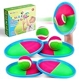 Weokeey Klettballspiel Strandspielzeug Pool Spielzeug Wasserspielzeug Kinder Outdoor Spiele Gartenspiele Reisespiele Klettball Wurfspiel Kinderspielzeug Geschenk 3 4 5 6 7 8 Jahre Junge Mädchen