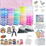 ZQBB 18000 Stück Bügelperlen Set,37 Bunten Farben 5MM Steckperlen Kindergeschenk mit Notwendigem Zubehör, Geeignet für Kindergeburtstagsgeschenke und Weihnachtsgeschenke