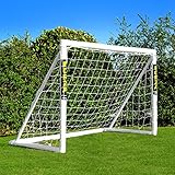 Net World Sports Forza 1,8m x 1,2m Fußballtor – Dieses Tor kann das ganze Jahr über bei jedem Wetter draußen gelassen Werden (Tor mit Tasche)