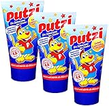 3er Pack Putzi Die Zahncreme für Kinder (3 x 50 ml) Kinderzahncreme, Kinderzahnpasta, Zahnpflege, Zahnpaste