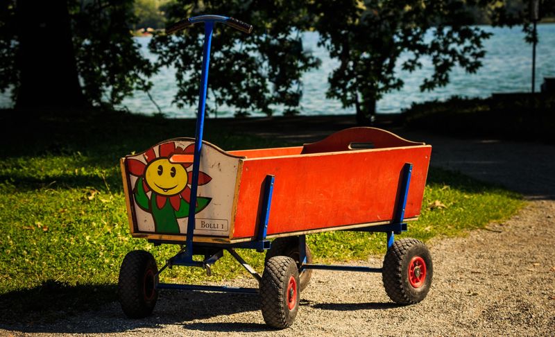 bunter Bollerwagen